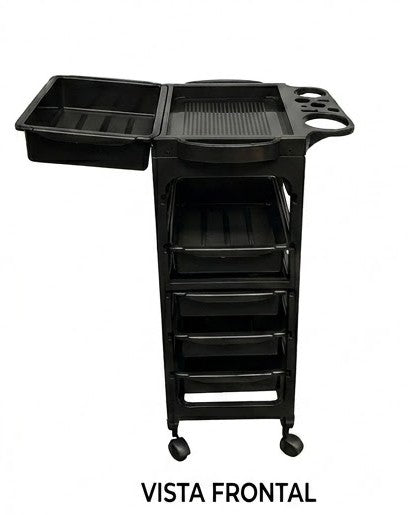 Carrito Auxiliar Lucas Beauty Style 2500401 – Carrito Profesional para Salón, Barbería y Estética