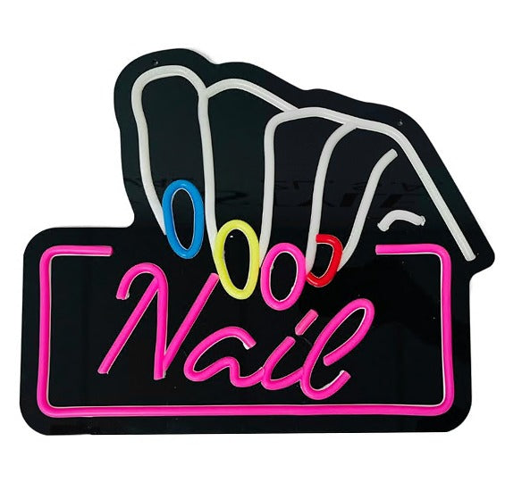 💡 LETRERO LED NAILS | MODELO 2500795