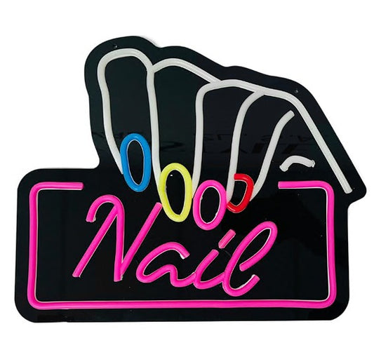 💅✨ Letrero LED Nails Profesional para Salones de Belleza – Modelo 2500795 | Iluminación Decorativa de Alto Impacto