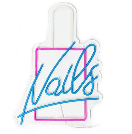 💡 Letrero LED Nails Tipo Neón para Salón de Uñas – Modelo 2500796