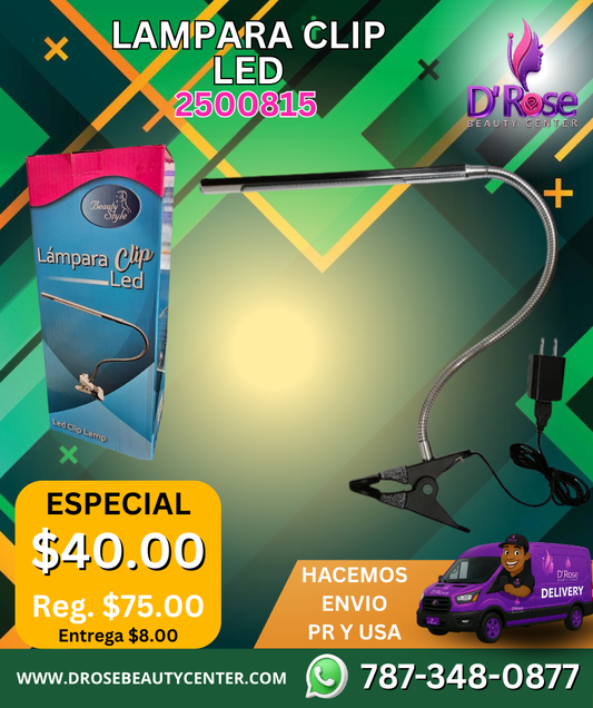 Lámpara LED Clip para Mesa de Uñas Beauty Style – Modelo 2500815