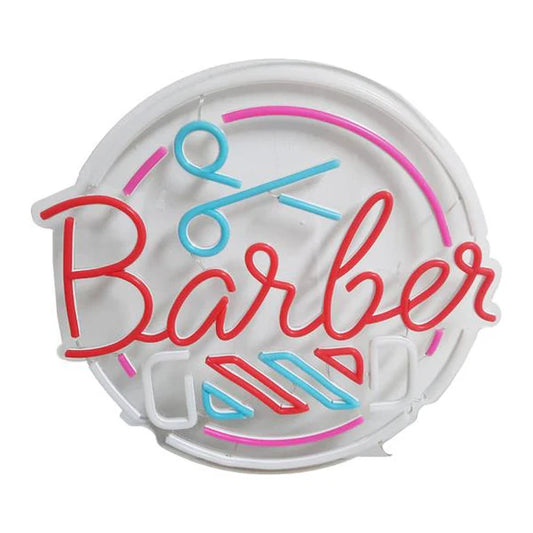 ✨ Letrero LED Barber Profesional Beauty Style – Decoración Iluminada para Barbería | Modelo 2500849