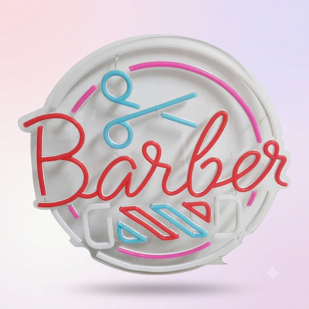 Letrero LED Barber Profesional USB con Dimmer – Modelo 2500849