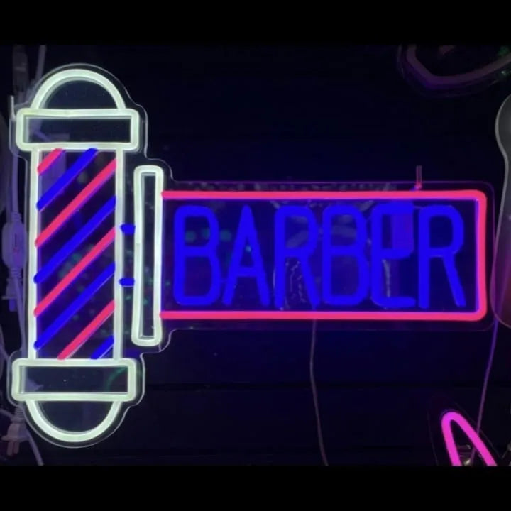 💈 Letrero LED Barbero “BARBER” – Modelo 2500850