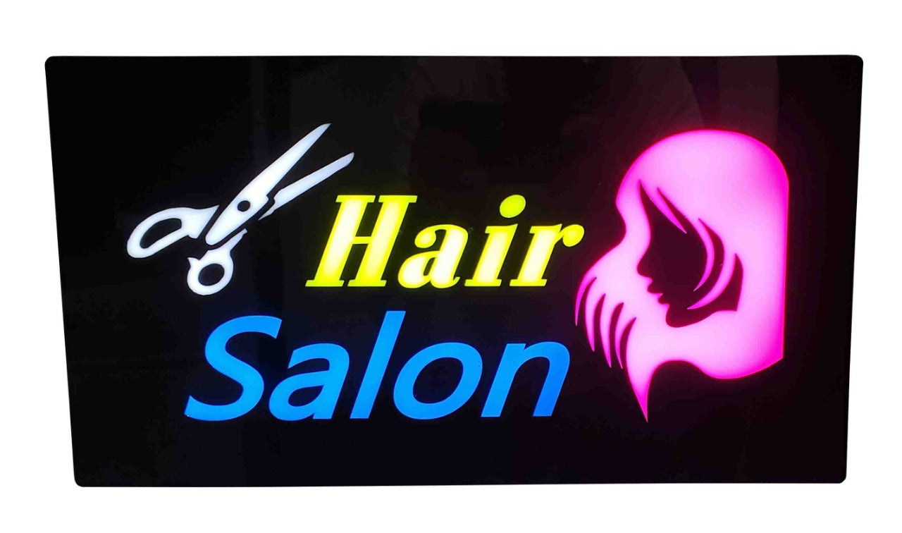 RÓTULO LED “HAIR SALON” MODELO 2500852