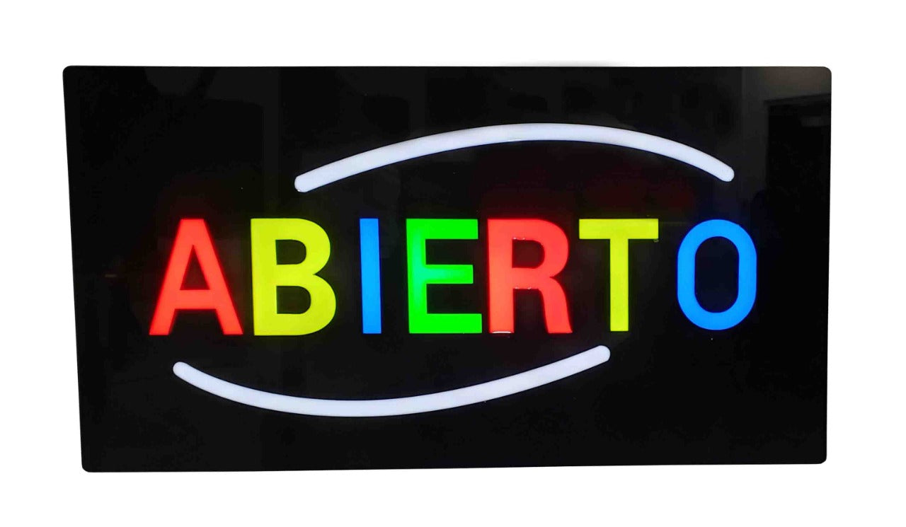 ROTULO LED ELÉCTRICO “ABIERTO” | MODELO 2500854