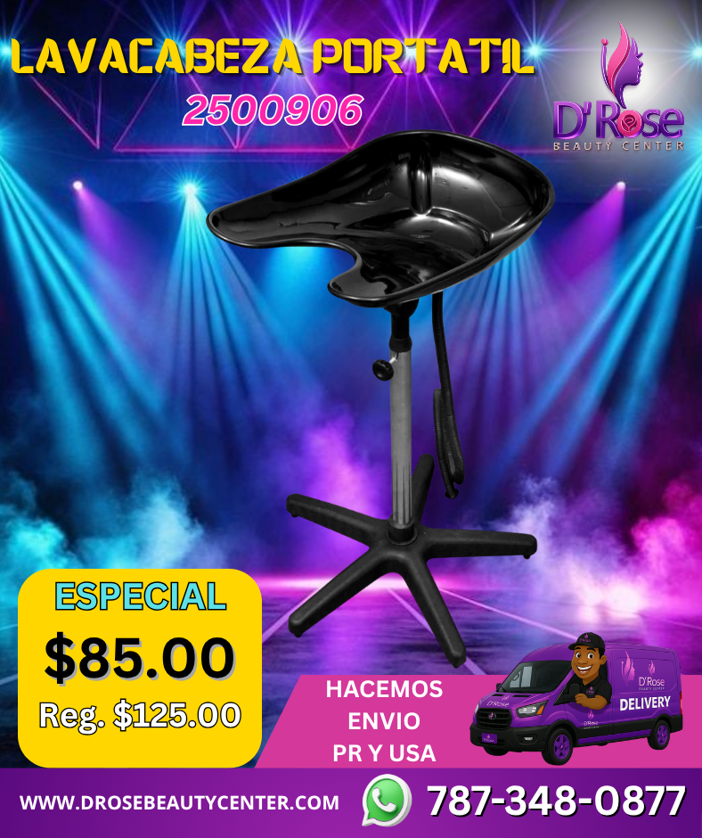 🔵 LAVACABEZA PORTÁTIL AJUSTABLE – MODELO 2500906