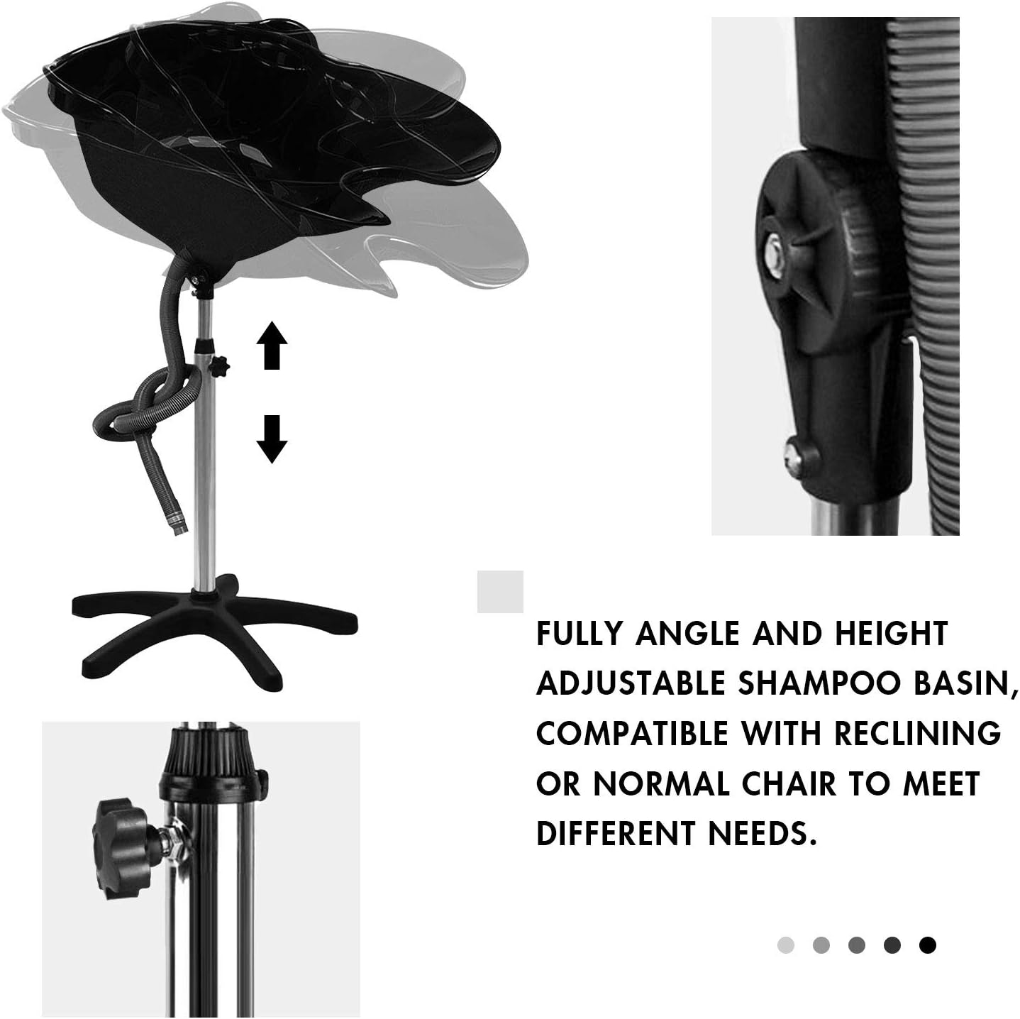 💈 BEAUTY STYLE LAVACABEZA PORTÁTIL GRANDE PARA ESTILISTA O BARBERO | REF. 2500907