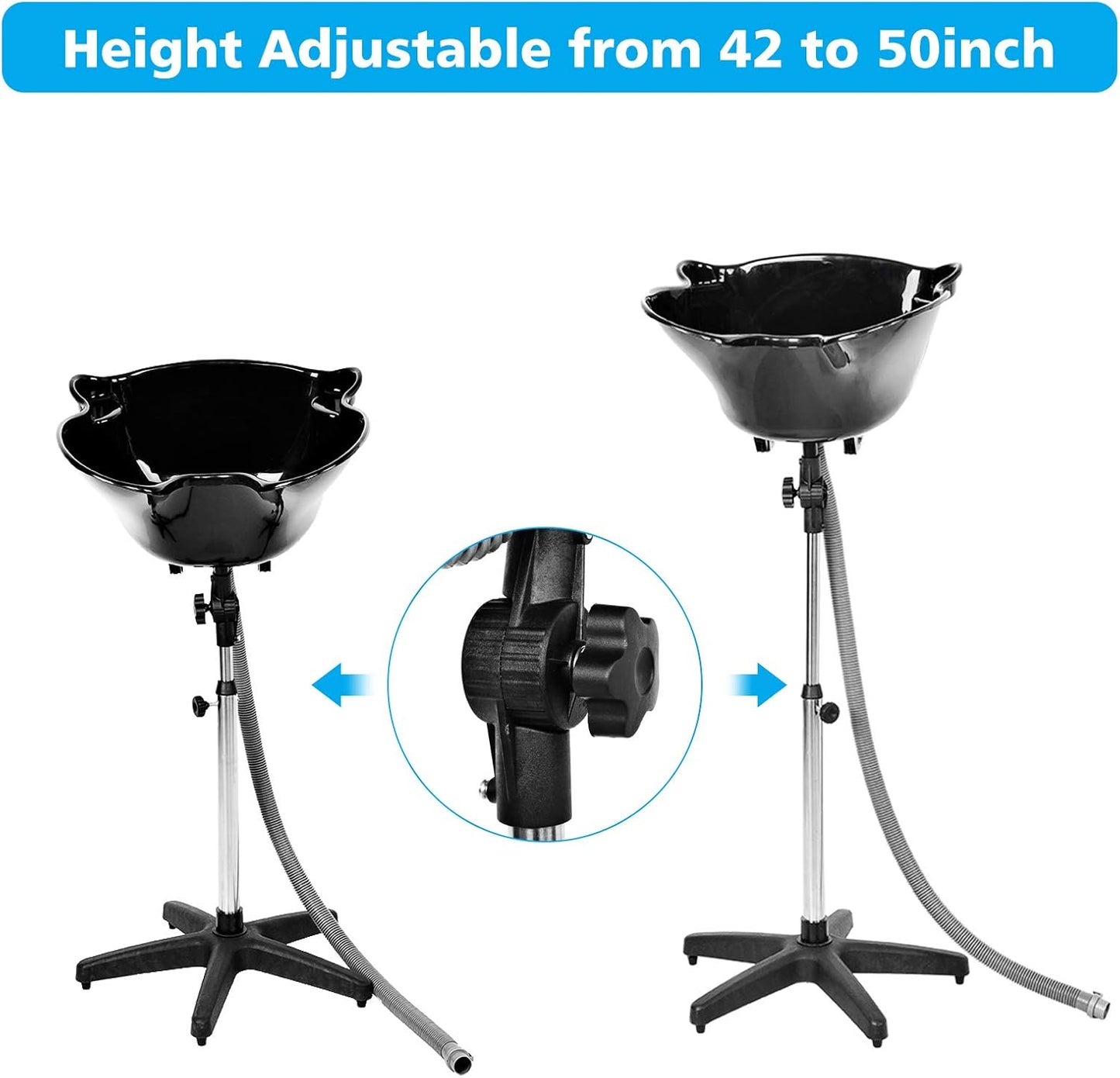 💈 BEAUTY STYLE LAVACABEZA PORTÁTIL GRANDE PARA ESTILISTA O BARBERO | REF. 2500907