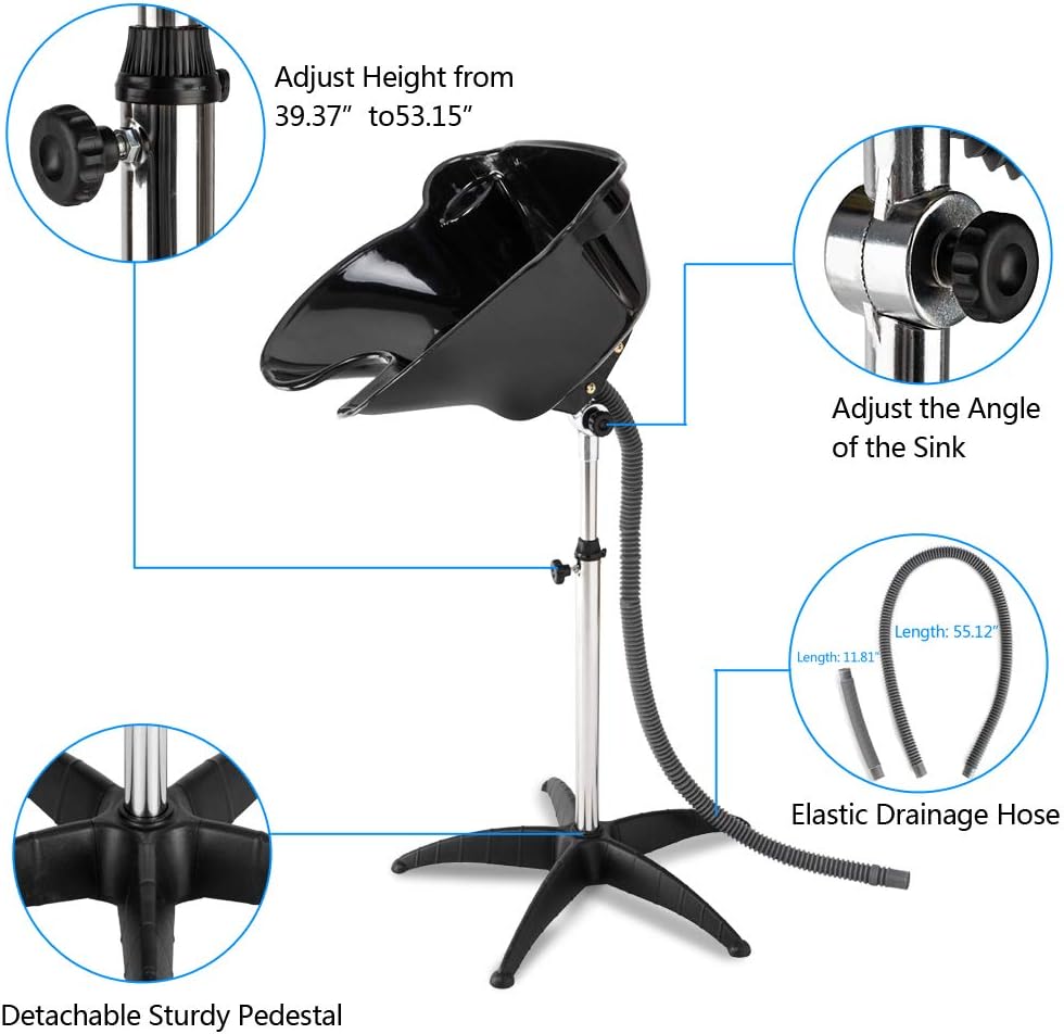 💈 BEAUTY STYLE LAVACABEZA PORTÁTIL GRANDE PARA ESTILISTA O BARBERO | REF. 2500907