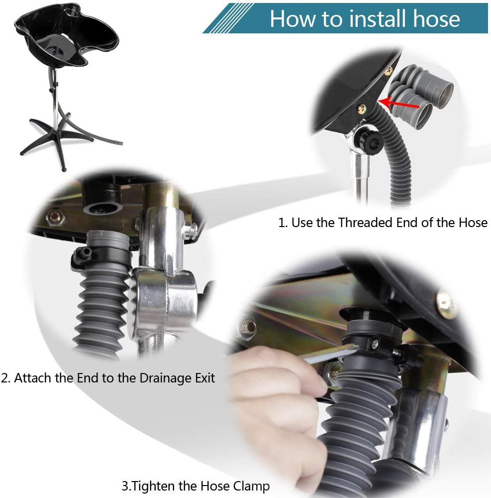 💈 BEAUTY STYLE LAVACABEZA PORTÁTIL GRANDE PARA ESTILISTA O BARBERO | REF. 2500907