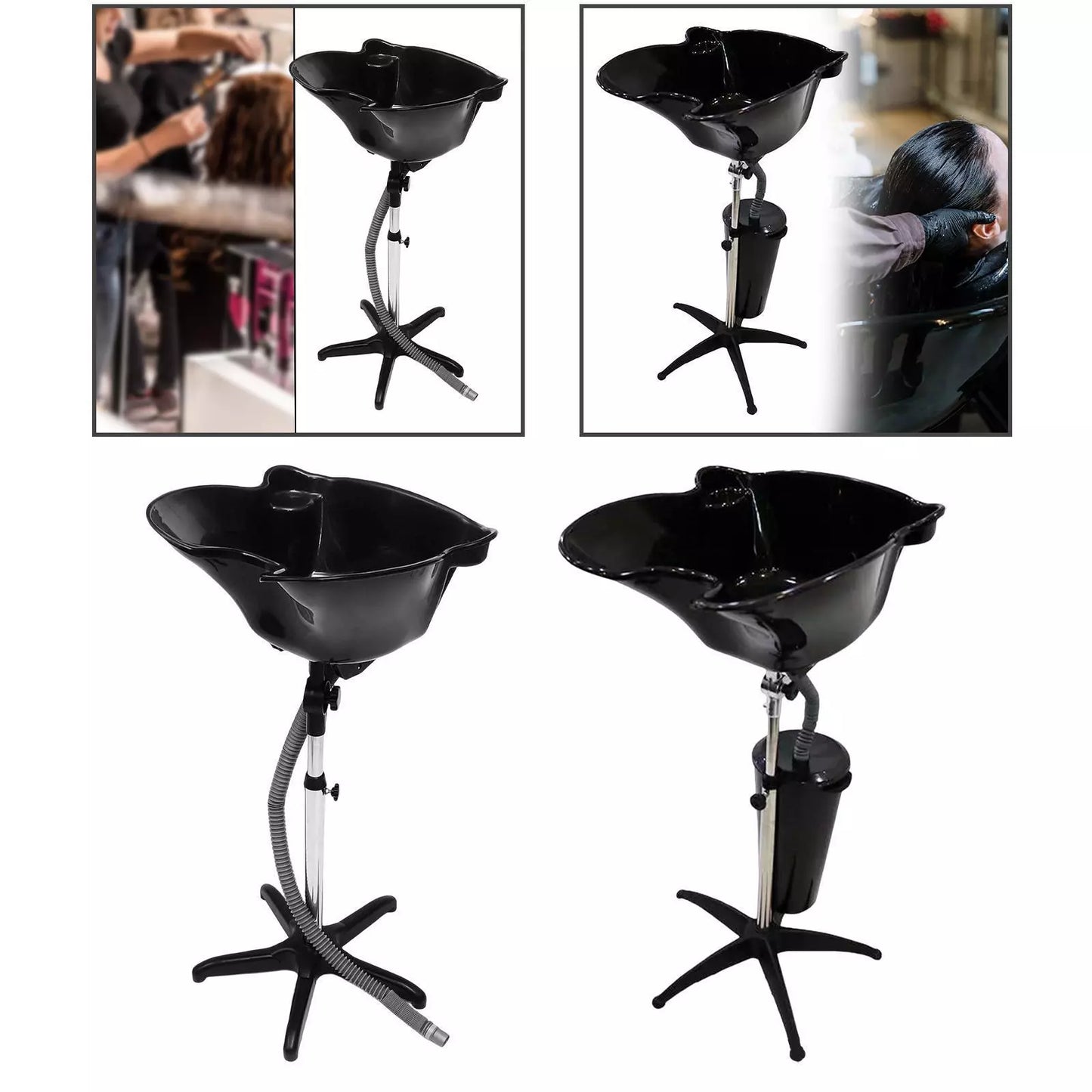 💈 LAVACABEZA PORTÁTIL GRANDE CON DEPÓSITO – MODELO 2500908