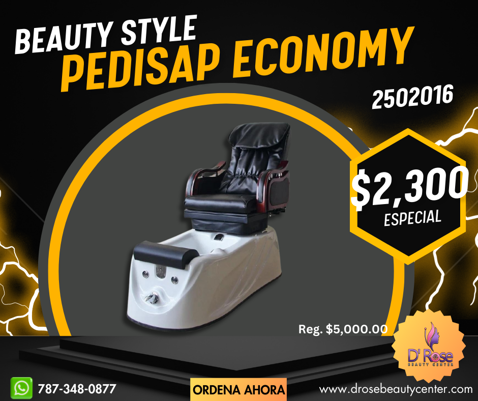 Beauty Style Pedi spa Economy Color Negro y Blanco 2502016