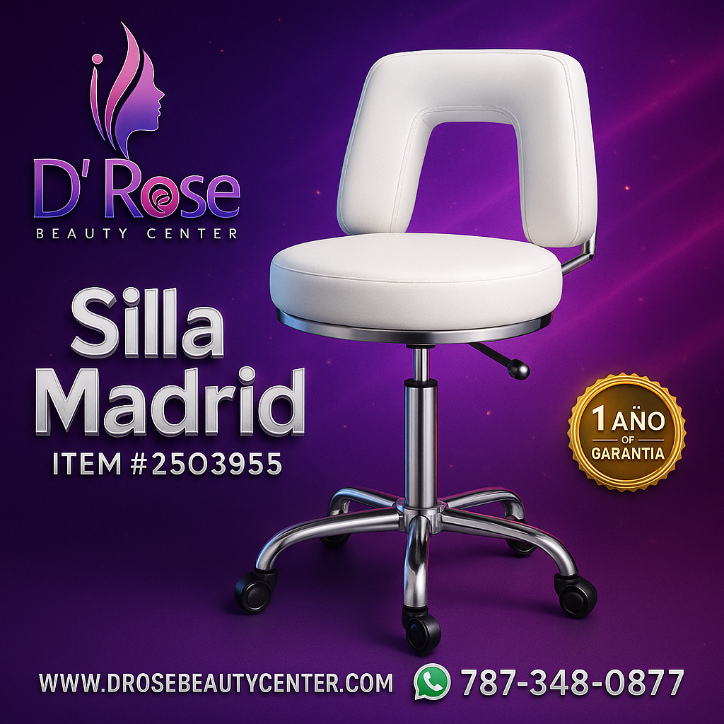 🪑 Silla Madrid Beauty Style Blanca – ITEM #2503955