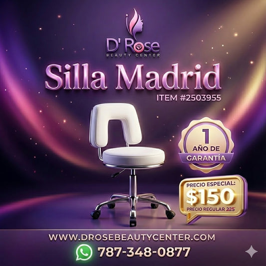 🪑 Silla Madrid Beauty Style Blanca – ITEM #2503955