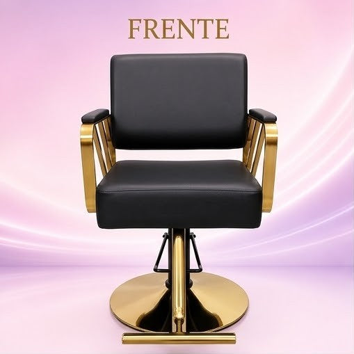 Beauty Style Silla Valentina Profesional Negra con Base Dorada 2506411