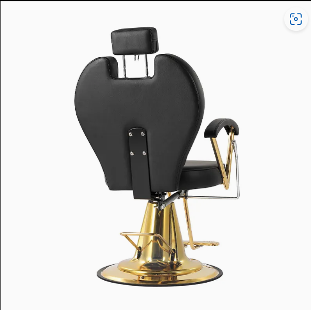 🪑 SILLA RECLINABLE KARINA NEGRO CON DORADO – 2506431