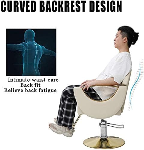 🖤 Silla Rosalía para Estilo o Barbería – Color Negro con Detalles Dorados (2506461)