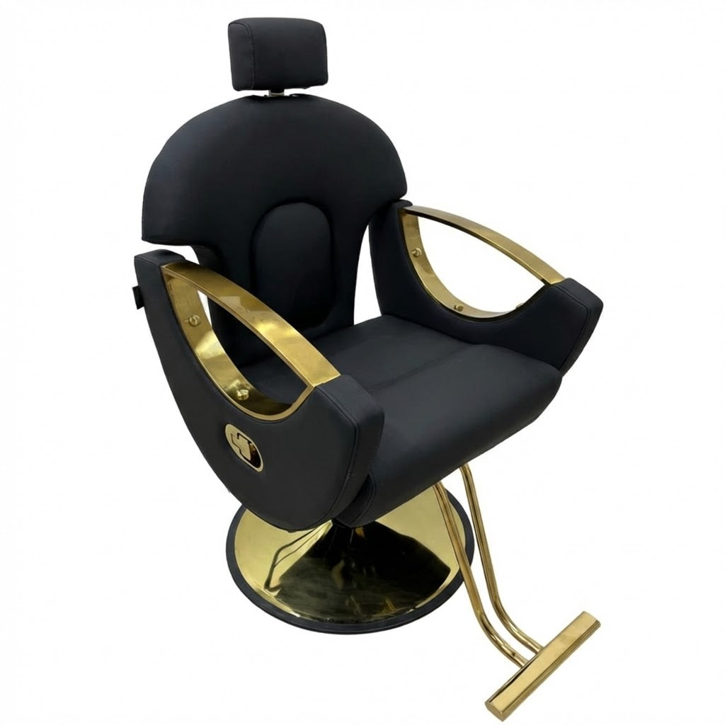 Beauty Style Silla Rosella Profesional Negra con Detalles Dorados 2506501