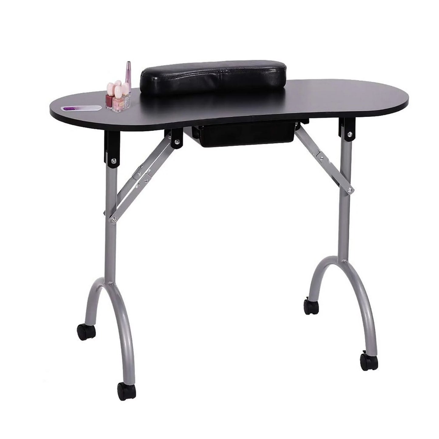 Beauty Style Mesa de Manicura o Uñas Anyi Color Negro con Blanco 2508071