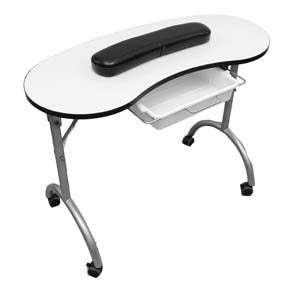 Beauty Style Mesa de Manicura o Uñas Anyi Color Blanco con Negro 2508072