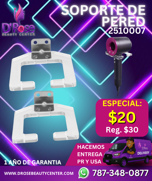 Soporte de Pared para Secador - Beauty Style