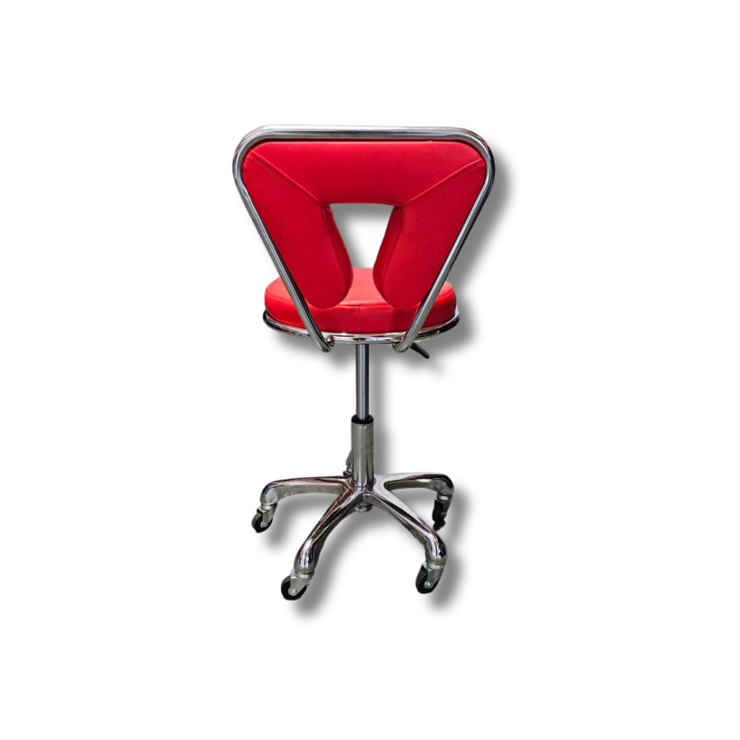 🪑 Silla Madrileña para Manicurista – Color Rojo (2510125)