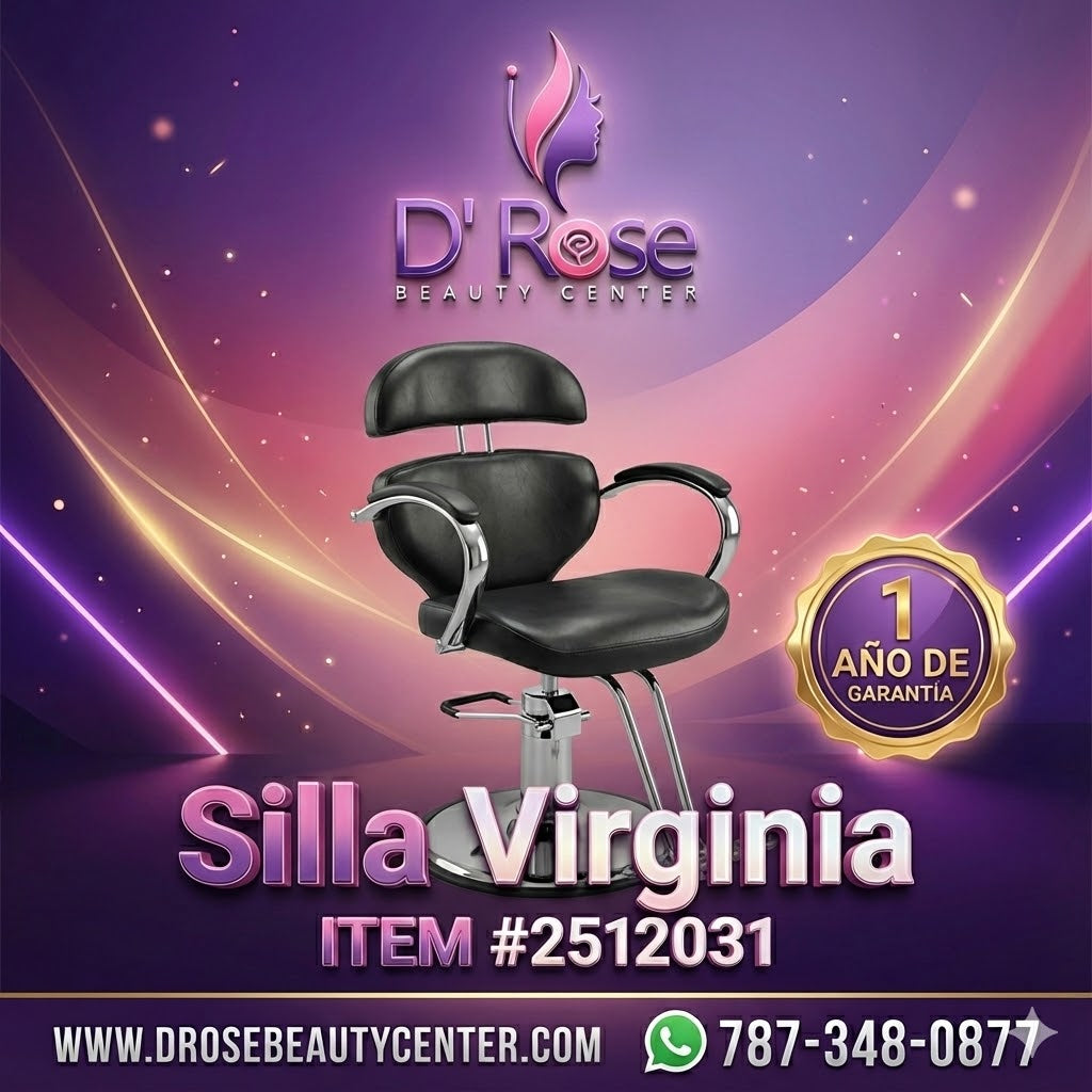 Beauty Style Silla Virginia Reclinable Profesional Negra 2512031