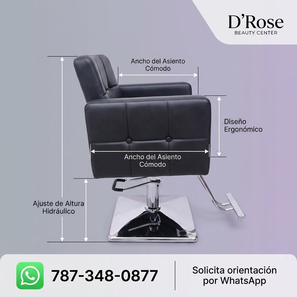 Beauty Style Silla Irene Profesional Negra Hidráulica 2520101