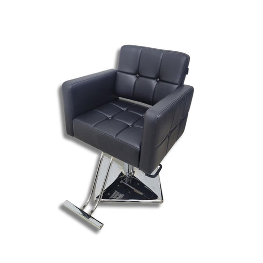 Beauty Style Silla Irene Profesional Negra 2520101 con Base Cuadrada Cromada