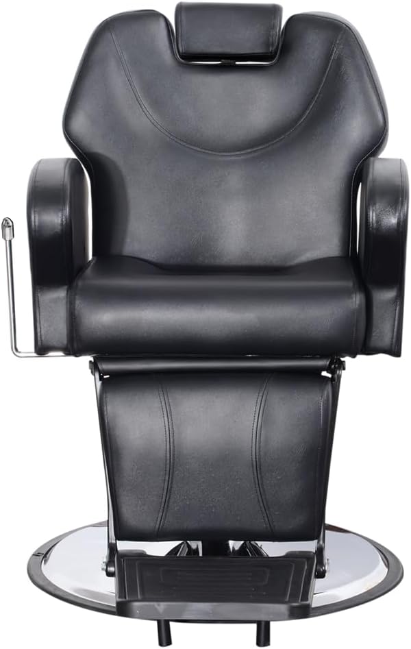 Beauty Style Silla de Barbería Adrian Reclinable Negra 2521321 Botella Grande