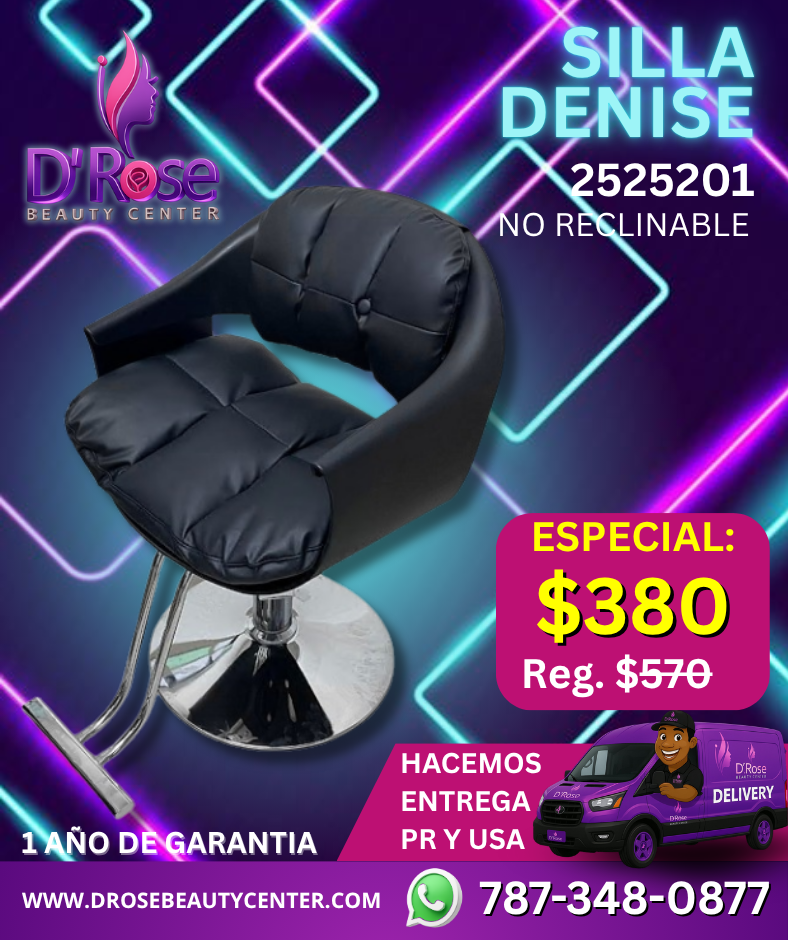 🖤✨ Silla de Estilo Denise – Modelo 2525201