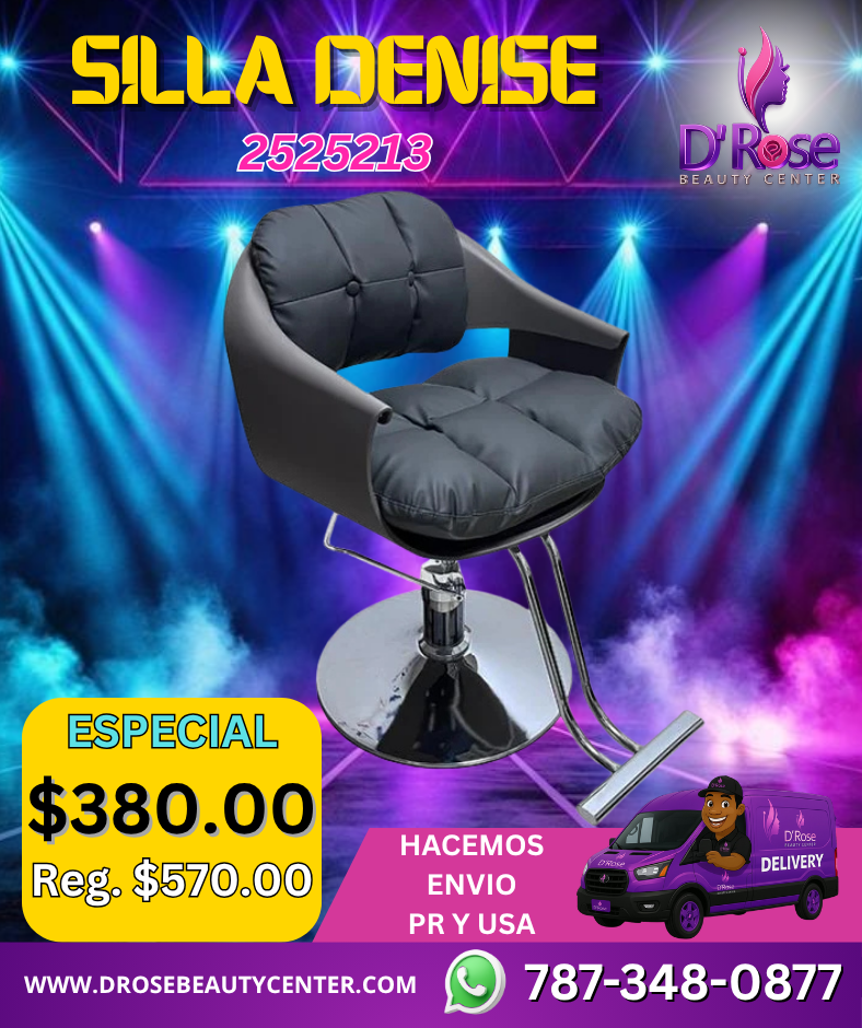 🖤✨ Silla de Estilo Denise – Color Gris – Modelo 2525213