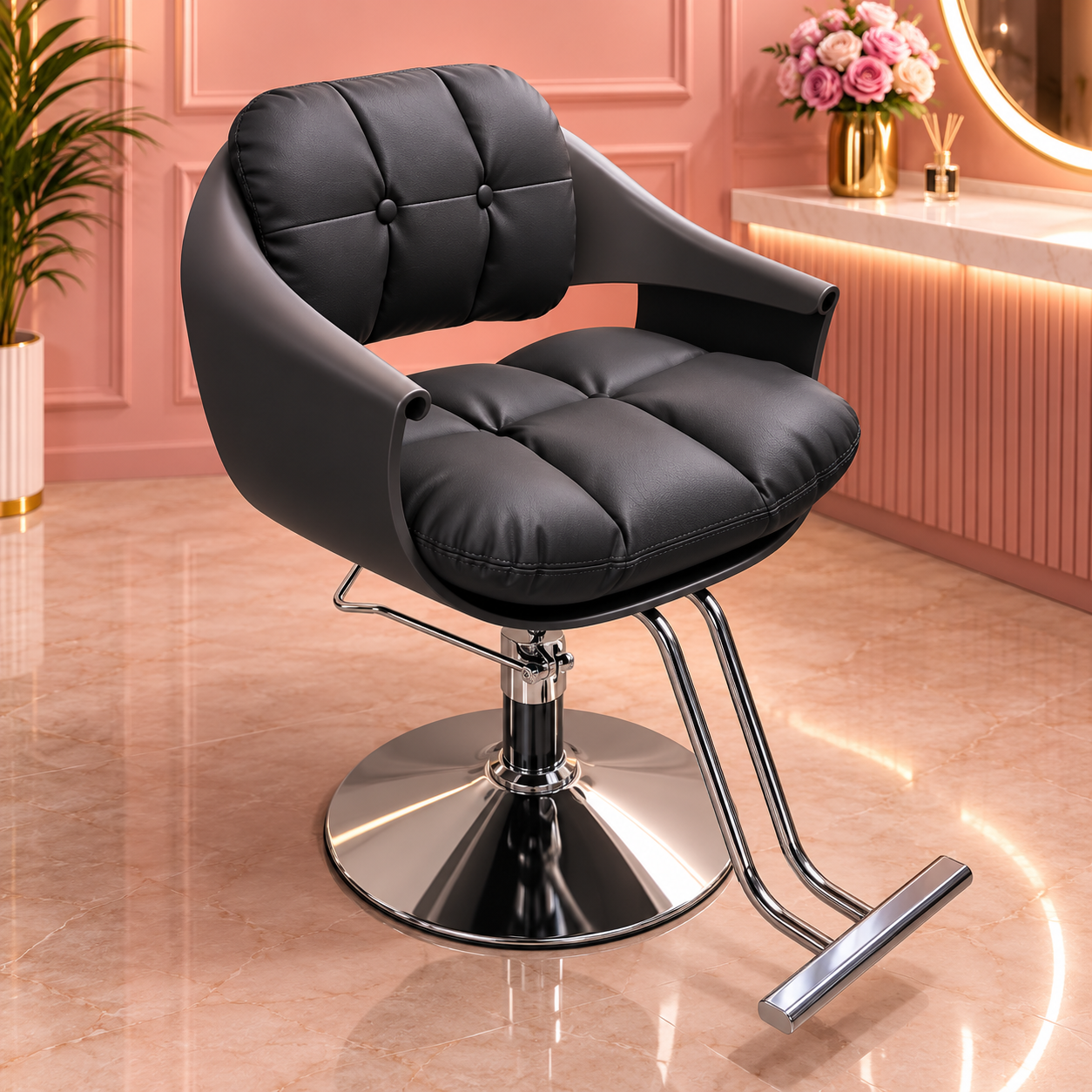 Beauty Style Silla Denise Profesional Negra Hidráulica 2525213