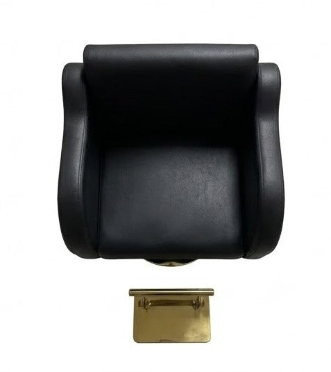 Beauty Style Silla de Estilismo Angela Negra con Base Dorada 2525231