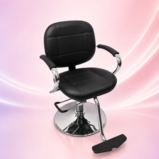 Beauty Style Silla Zuria Hidráulica Profesional Negra para Salón y Barbería 2528171
