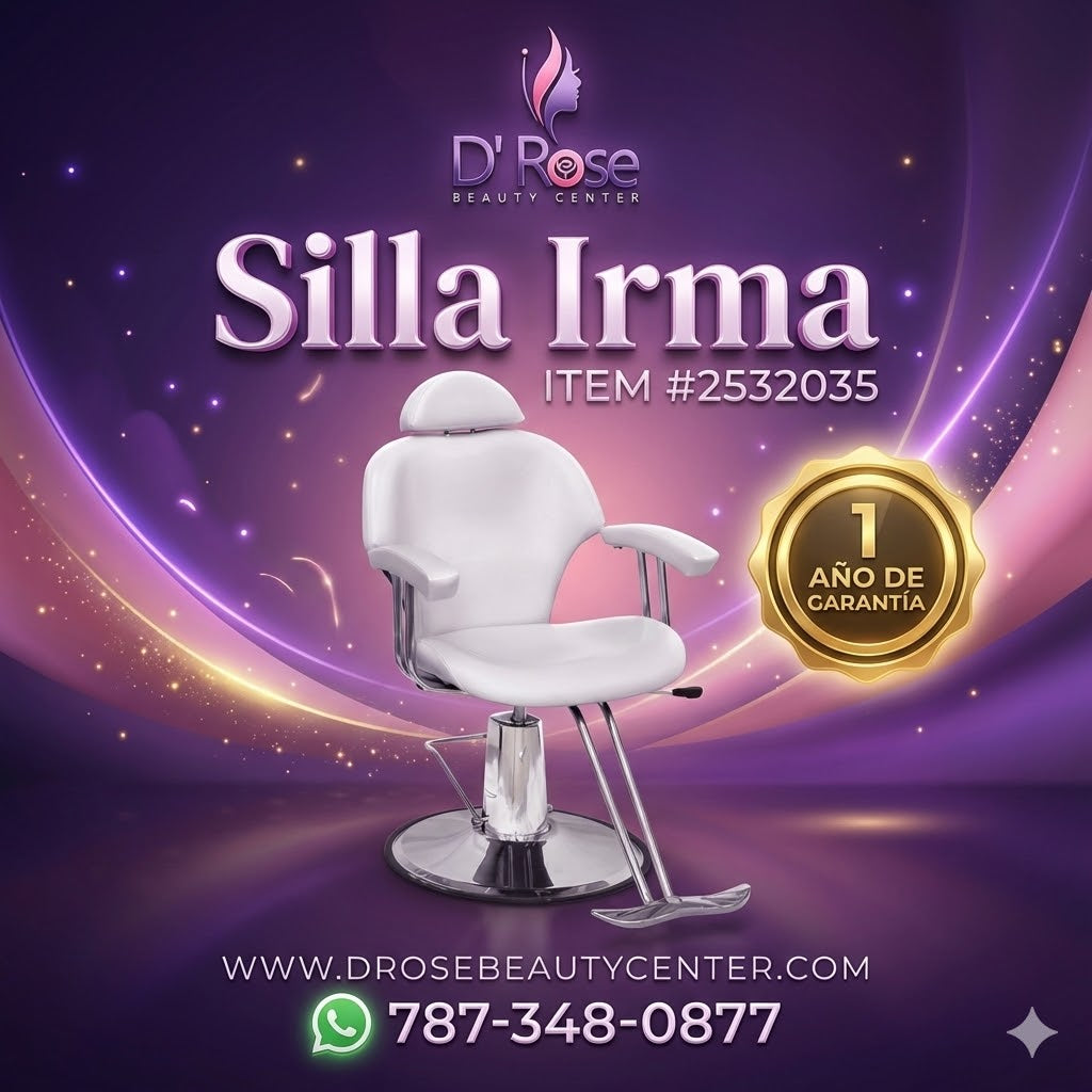 Beauty Style Silla Irma Blanca Reclinable Hidráulica 360° 2532035