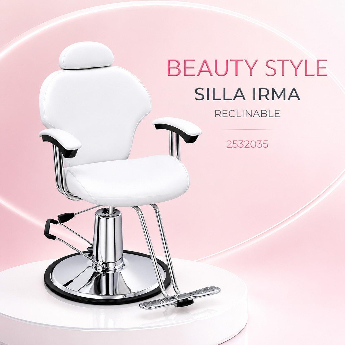 🤍 Beauty Style Silla Irma Blanca Reclinable 2532035