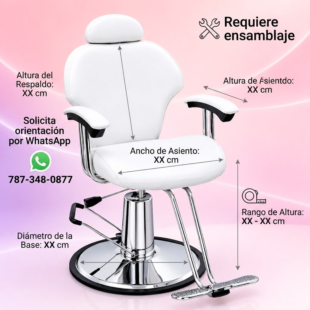 🤍 Beauty Style Silla Irma Blanca Reclinable 2532035