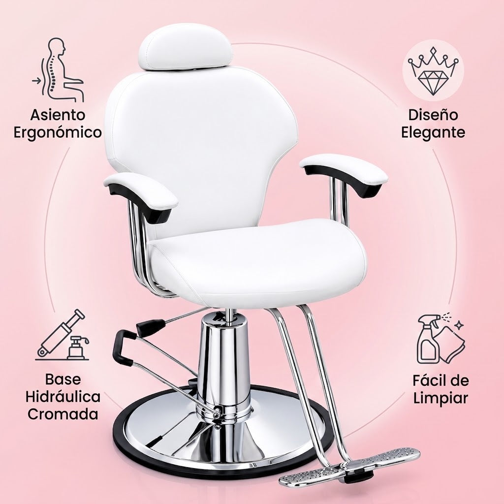 🤍 Beauty Style Silla Irma Blanca Reclinable 2532035