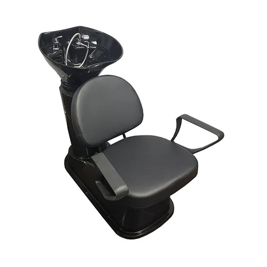 Beauty Style Lavacabeza Alemania Profesional Negro con Silla Integrada – Modelo 2533219