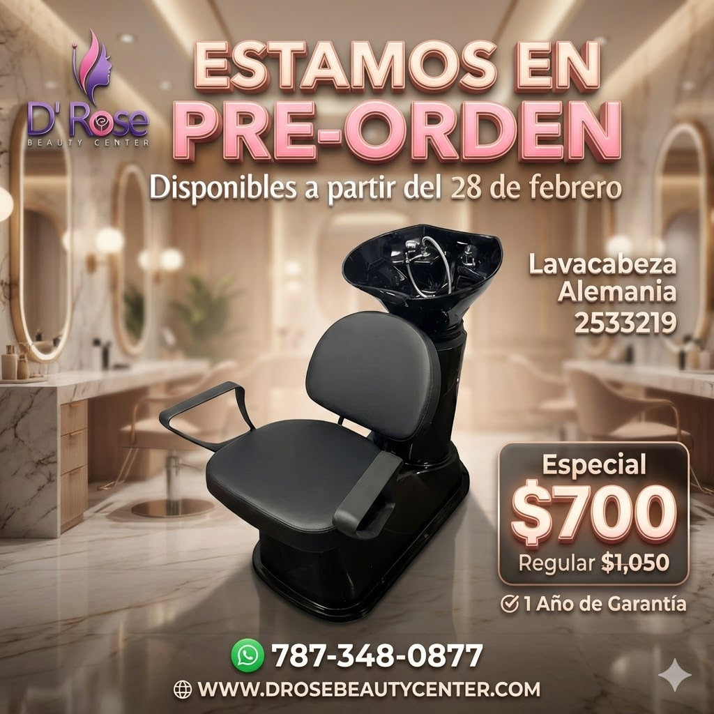 💈🖤 Beauty Style Lavacabeza Alemania Profesional para Salón o Barbería | Modelo 2533219 (Pre-Orden)