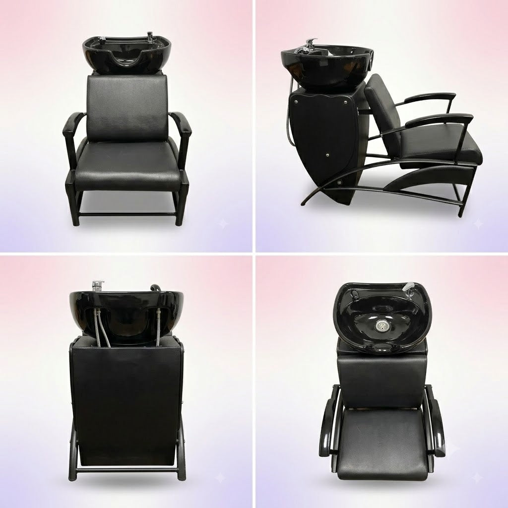 Beauty Style Lavacabeza Gina Profesional Negro con Tina de Porcelana – 2533419