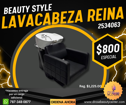 Beauty Style Lava Cabeza Reina para Estilista o Barbero 2534063