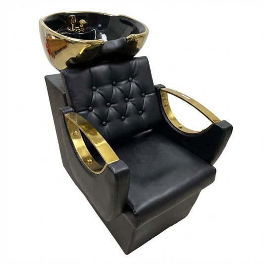 Beauty Style Lavacabeza Beatrice Profesional Negro y Dorado 2534099