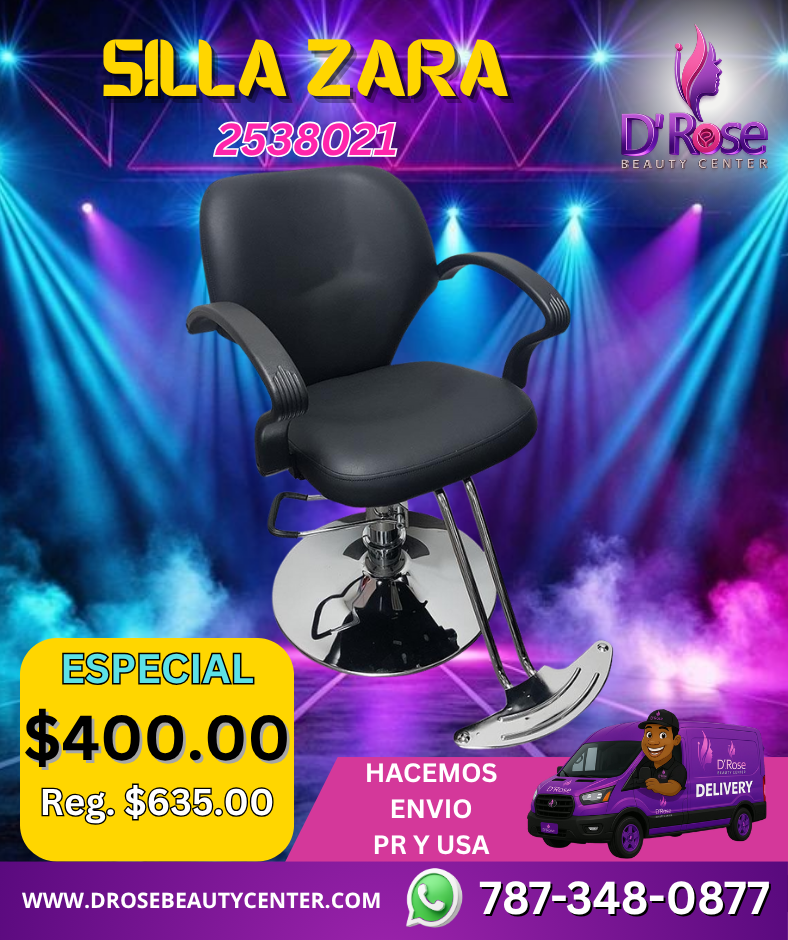 💺 Silla de Barbería y Estilo Zara – Color Negro (Modelo 2538021)