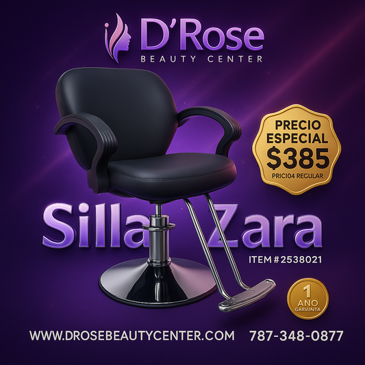 💺 Silla de Barbería y Estilo ZARA – Negra  ITEM #2538021