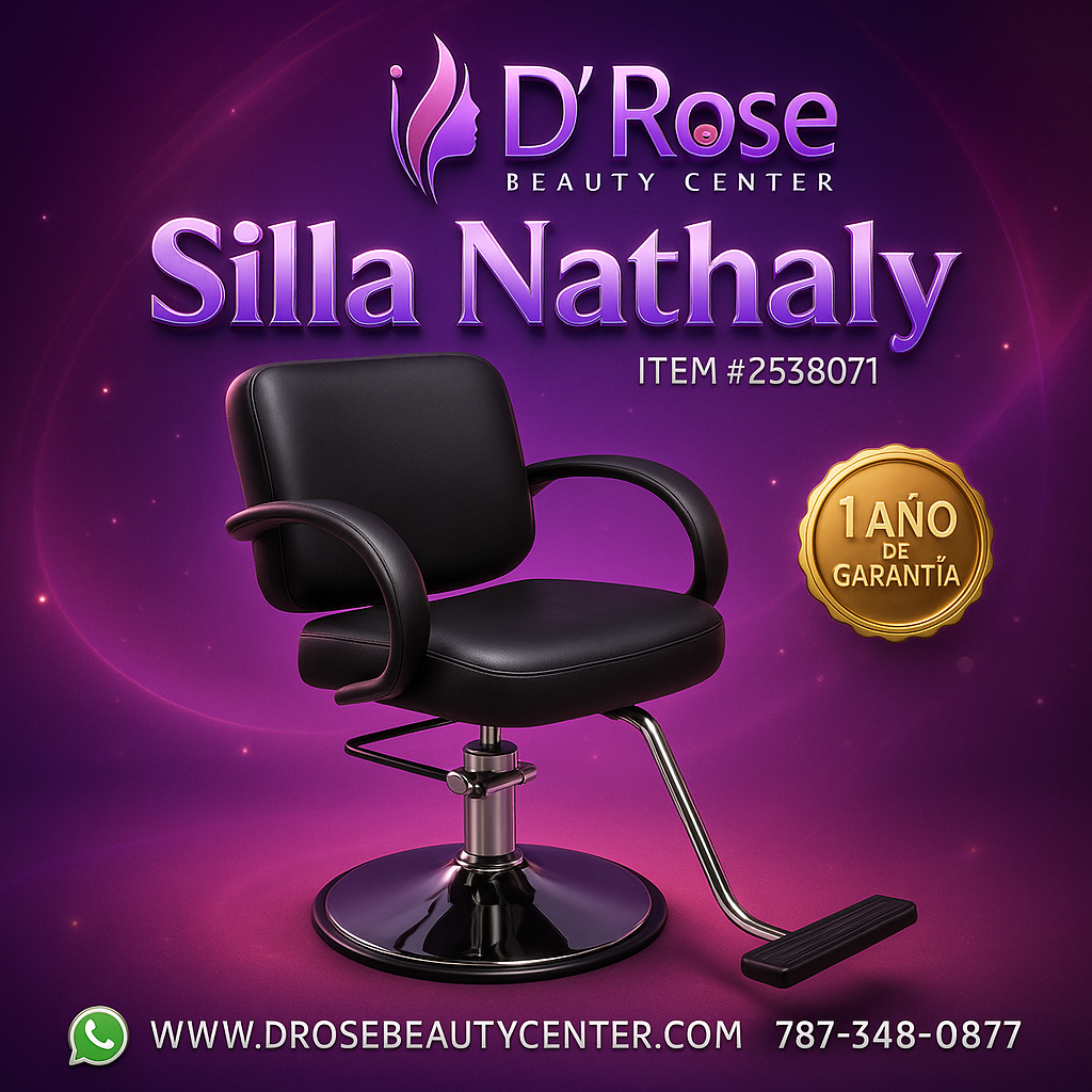 💺 Silla Nathaly Profesional para Barbería y Estilo | Modelo 2538071