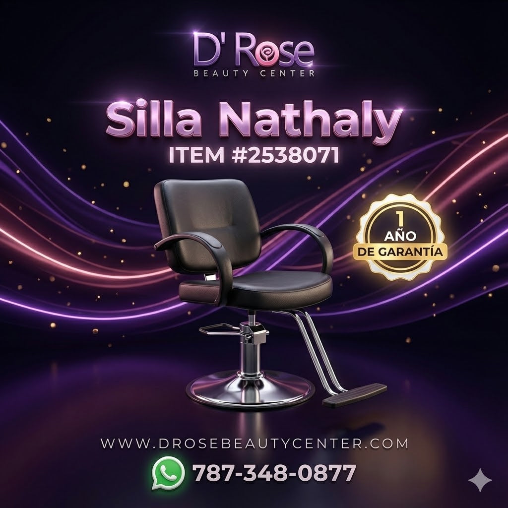 💺 Silla Nathaly Profesional para Barbería y Estilo | Modelo 2538071