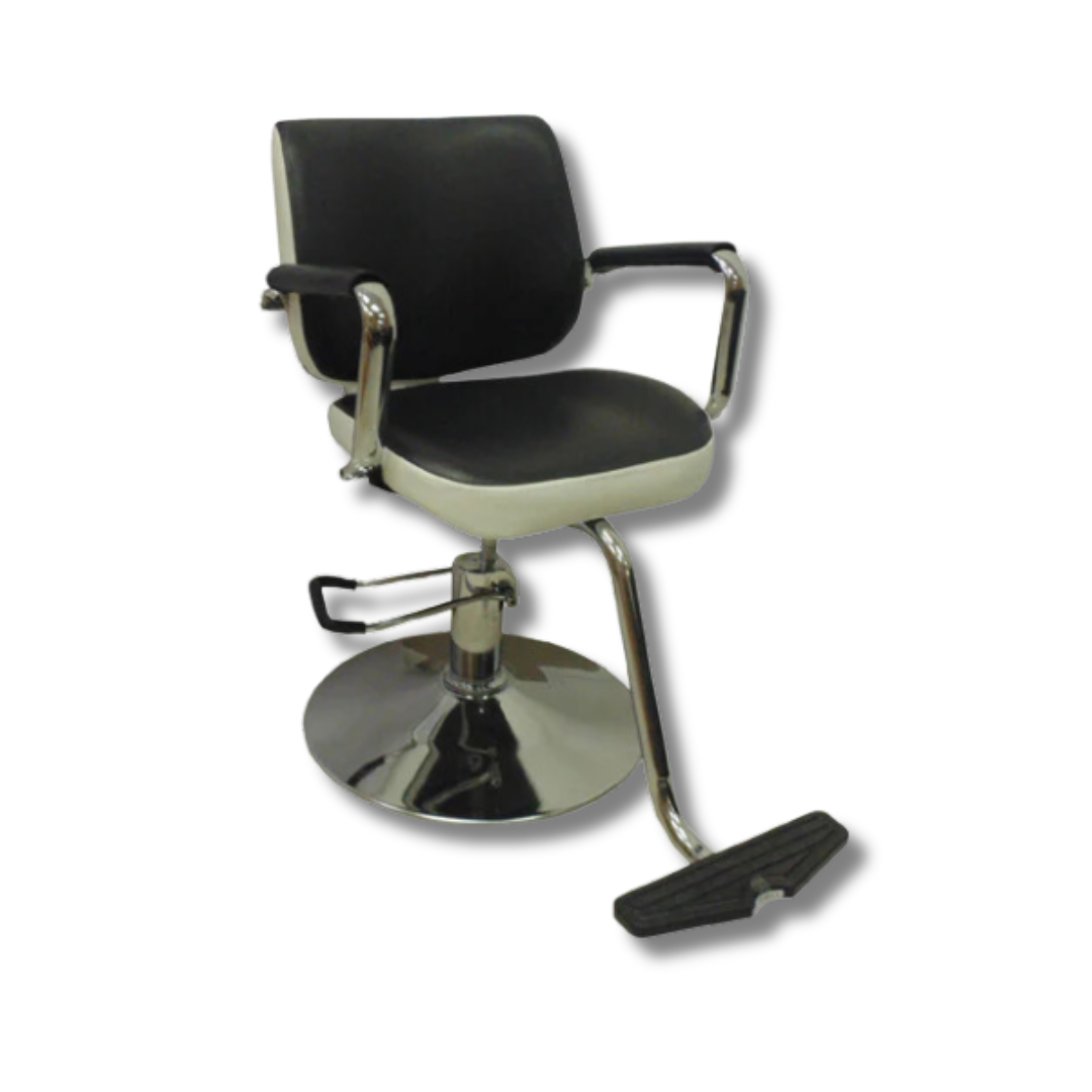 Beauty Style Silla de Estilo o Barberia Domino Color Negro y Blanco 2538613